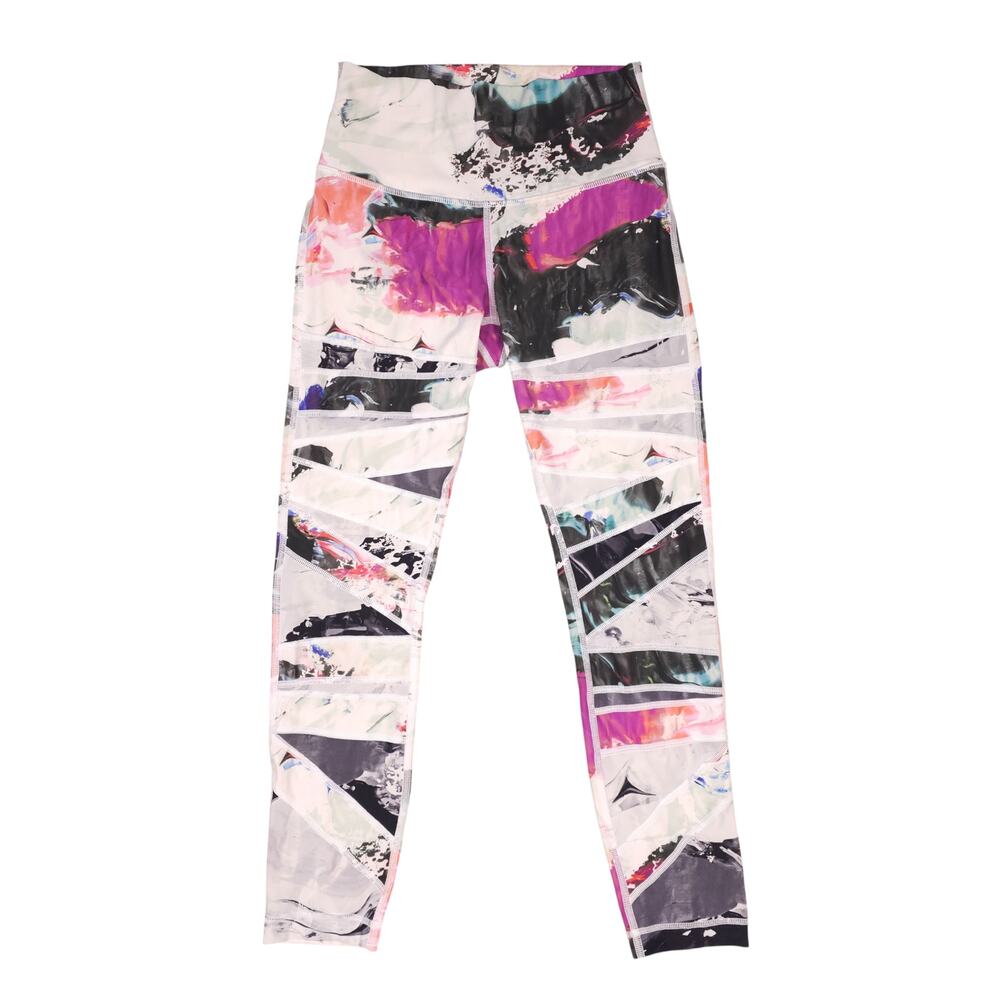 Lululemon High Times Leggings Pigment Wave Multi White